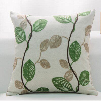 Winston Porter Leaf Throw Pillow