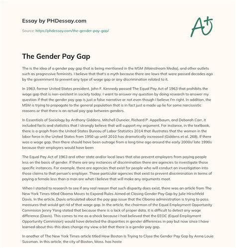 The Gender Pay Gap