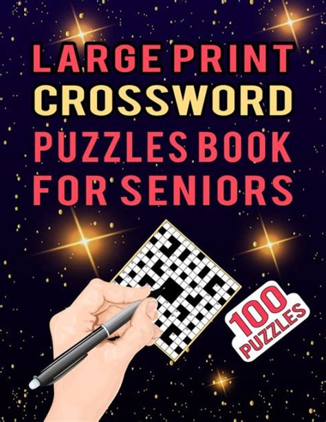 Large Print Crossword Puzzles Book For Seniors 100 Puzzles Medium