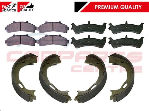 For Ford Explorer Front And Rear Brake Pad Pads Hand Brake Parking Shoe