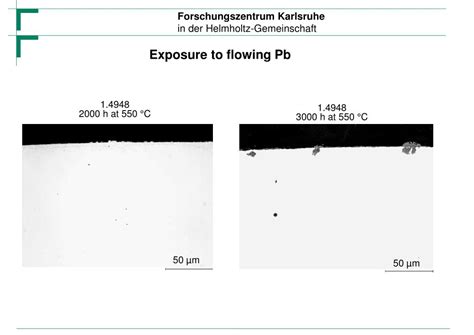 PPT Corrosion Investigations Of Steels In Pb Bi At FZK J Konys G