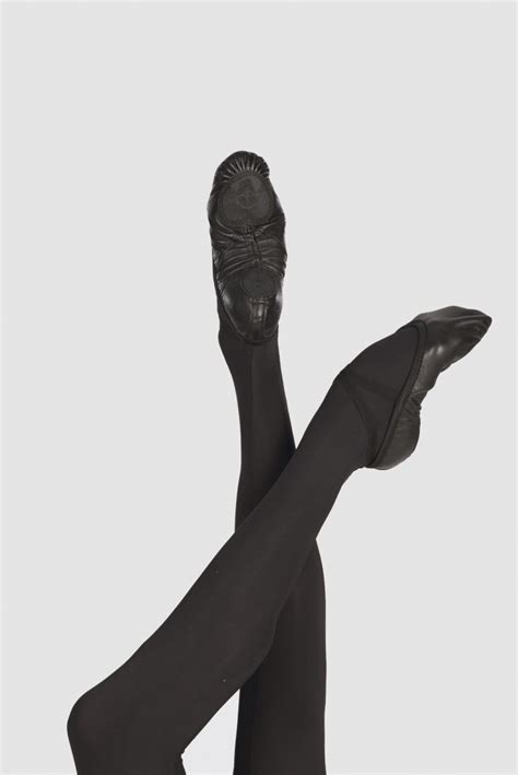 Demi Pointes Cuir Stretch Wear Moi Pluton Noir Balletto Dance Shop