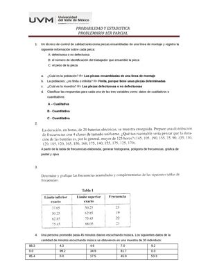 Actividad 9 Probabilidad y Estadística Datos de identificación Nombre