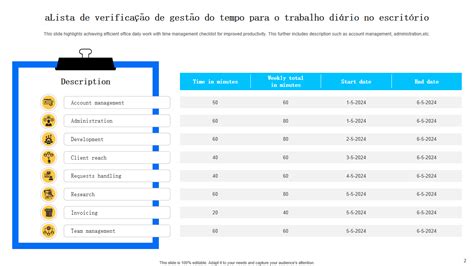 Os 10 Melhores Modelos De Listas De Verificação De Gestão Do Tempo Com