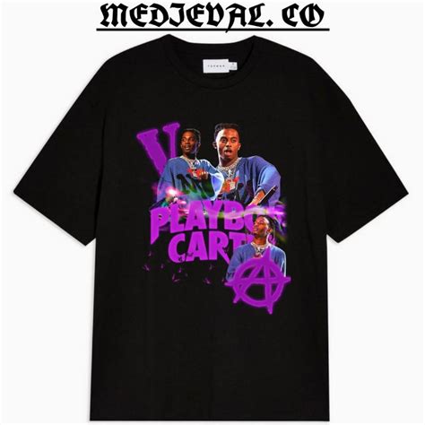 Hitam T Shirt Plaiboi Carti Rap Tee Tshirt Rapper Music Hip Hop