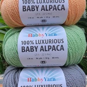 100% Baby Alpaca Wool Yarn, Alpaca Yarn DK Soft 123yds - Etsy