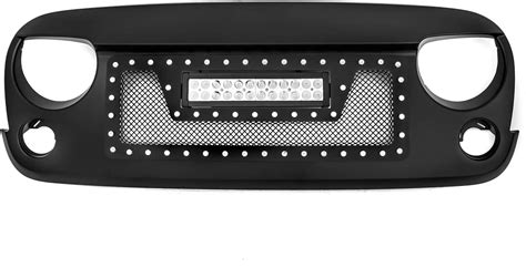 Razer Auto Complete Factory Replacement Grille Shell For 07 18 Jeep Wrangler Jk Full