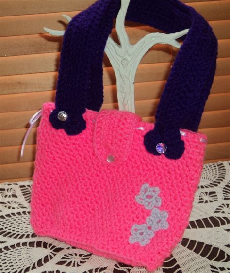 Pinkpurple Girls Purse Crochet Bags Purses Girls Purse Bags