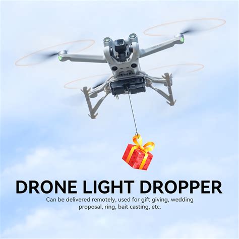 Drone Airdrop For Dji Mini 3 Pro Landing Gear Wedding Proposal Delivery Dispenser Thrower Rescue