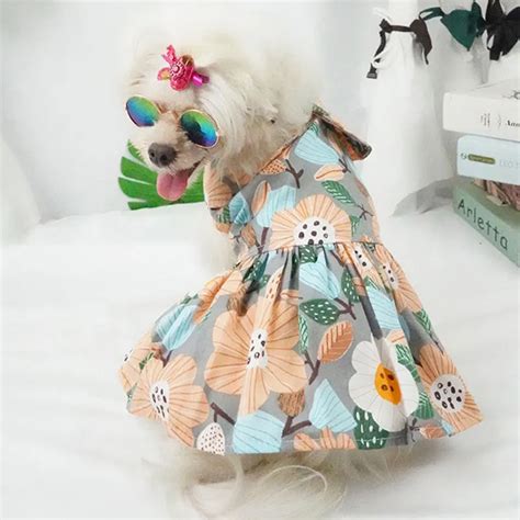 Vestido Floral Para Perros Peque Os Falda Para Perro Vestido De