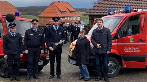 Feuerwehr Meensen Freut Sich Ber Neues Fahrzeug Hann M Nden