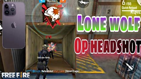 Lone Wolf Op Headshot👿1 Vs 1 Lone Wolf Op Headshot Match🤓🤓