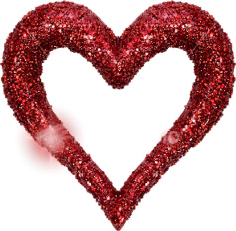 Red Glitter Heart Psd Officialpsds