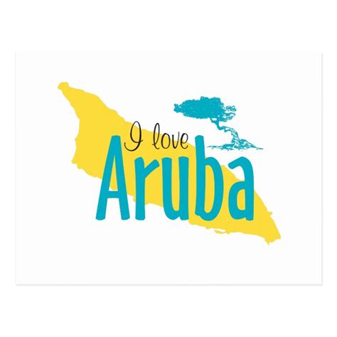 I Love Aruba Postcard | Zazzle.com