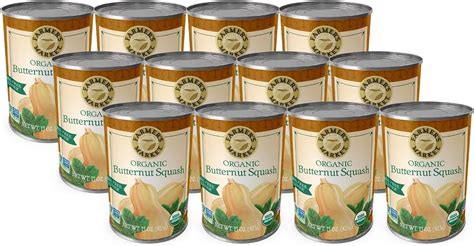 Farmer S Market Foods Organic Butternut Squash 15 Ounce Cans Pack Of 12 Amazon Ca Grocery