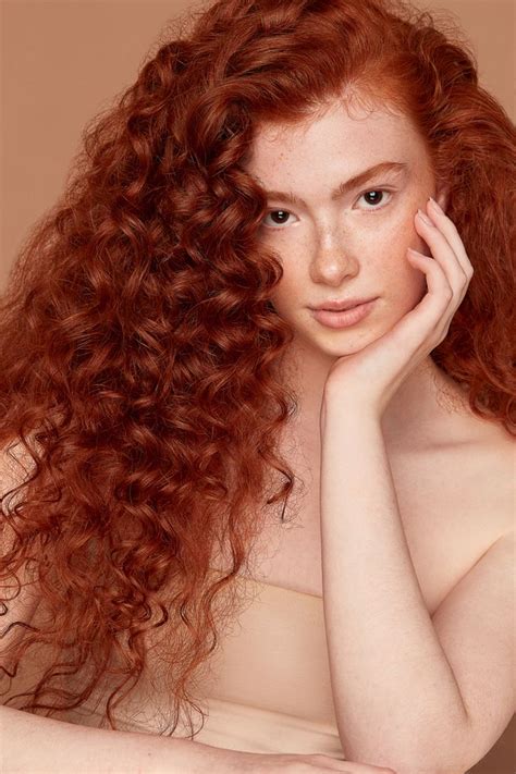 Beauty Shoot Red Hair Model Curly Hair Model Red Curly Hair