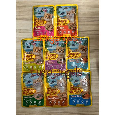 Jual Super Cat Pouch 85gr Wet Cat Food Supercat Sachet Makanan Basah