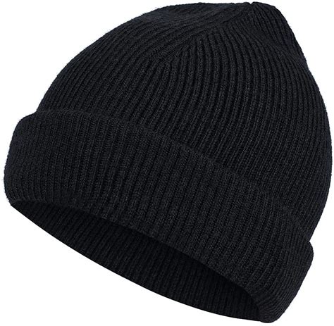 Beanie Hats For Men 30% Merino Wool Knit Hat, Winter Hats For Women ...