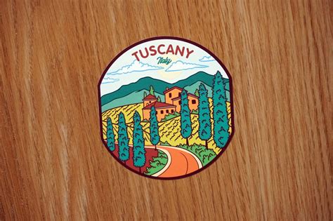 Tuscany Italy Vinyl Sticker Decal Luggage Laptop Notebook Journal