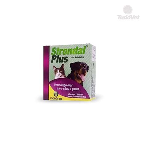 Strondal Plus 4 comprimidos TudoVet Produtos Veterinários