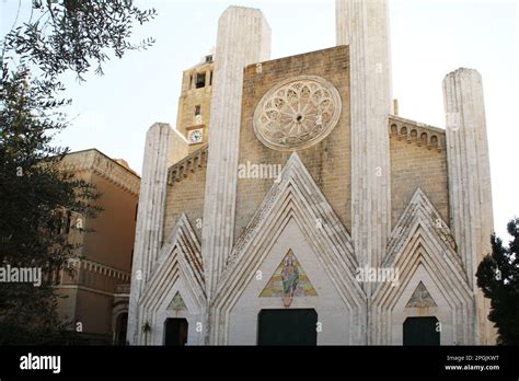 Gallipoli Italy Exterior View Of The Church Of The Sacred Heart Of