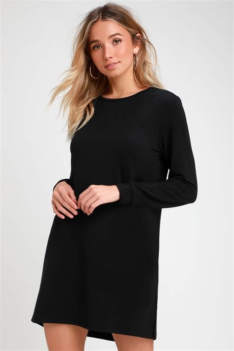 Long Sleeve Shift Dress Formal Teisha Thames