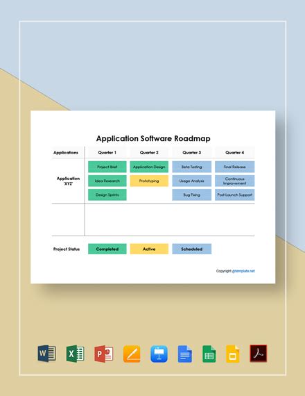 Free Sample Application Roadmap Template - Google Docs, Google Sheets, Google Slides, Apple ...