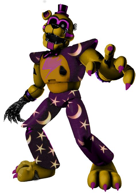 FNaF SB Glamrock Golden Freddy (Fredbear) by JohnnyRabbit57 on DeviantArt