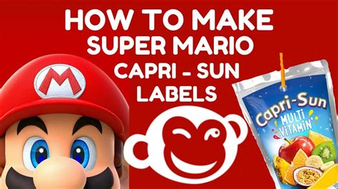 Picmonkey Monday How To Make Super Mario Brothers Capri Sun Labels