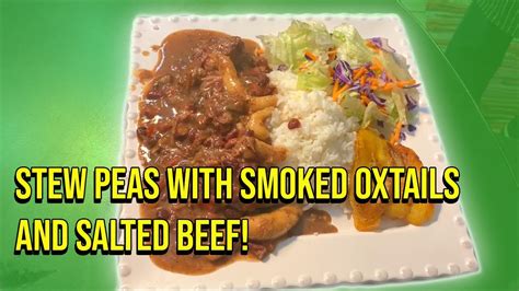 How To Make The Best Stew Peas With Smoked Oxtails And Salted Beef With Smokepot Youtube