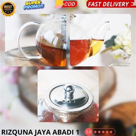 Jual One Two Cups Teko Kaca Teh Chinese Teapot Tahan Panas Api With