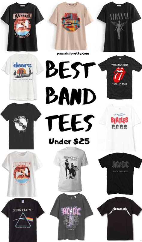 Best Band Tees Under 25 Pursuing Pretty Tokyo Street Fashion