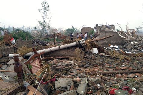 Rescuers Search Rubble In East China After Tornado Kills