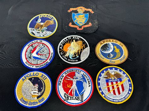 Lot #195 - Vintage NASA Apollo Mission Patches & Hong Kong Golf Club ...