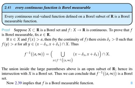 Measure Theory Every Continuous Function Is Borel Measurable