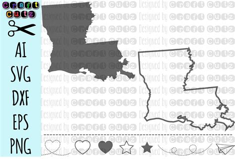 Louisiana Svg State Svg Files Louisiana Vector United States Svg