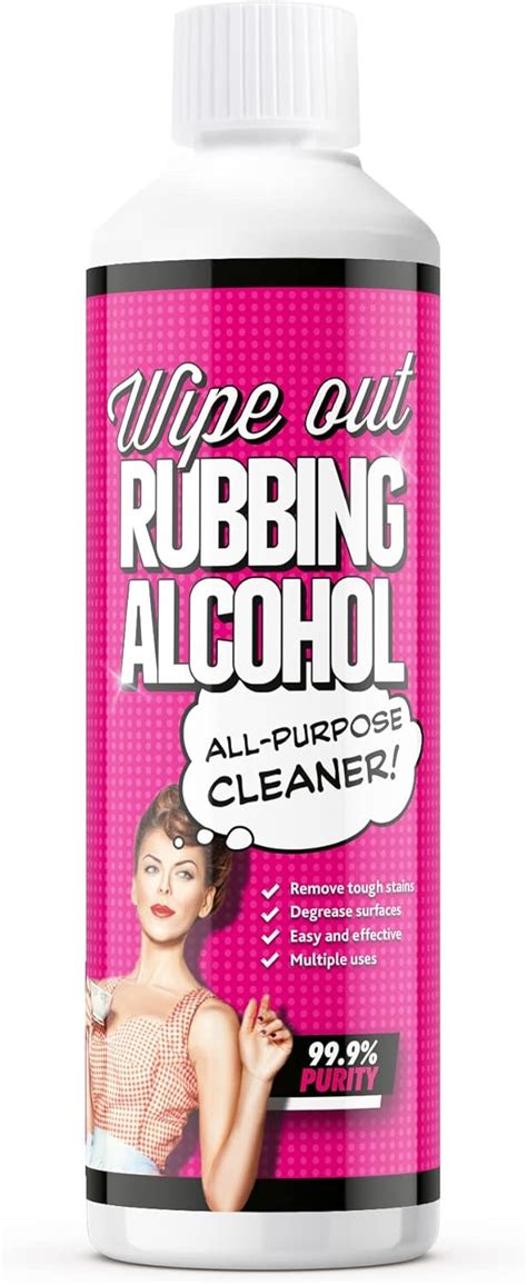 Wipeout Rubbing Alcohol Isopropanol All Purpose Isopropyl 99 9 Pure Ipa Cleaner And Degreaser