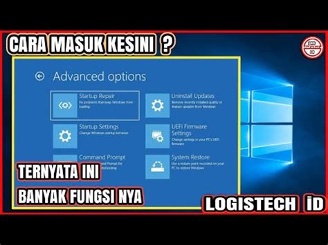 CARA MASUK MODE RECOVERY WINDOWS 10 ADVANCED OPTION YouTube