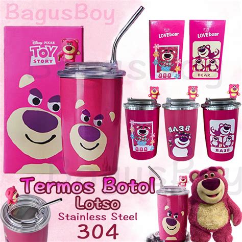 Jual PACK BOX Botol Minum Termos Tumbler Lotso 500ML Botol