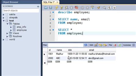 Sql Tutorial 14 The Select Query Youtube