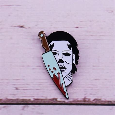 Michael Myers Halloween Enamel Pin Horror Movie Mask Badge Brooch Lapel