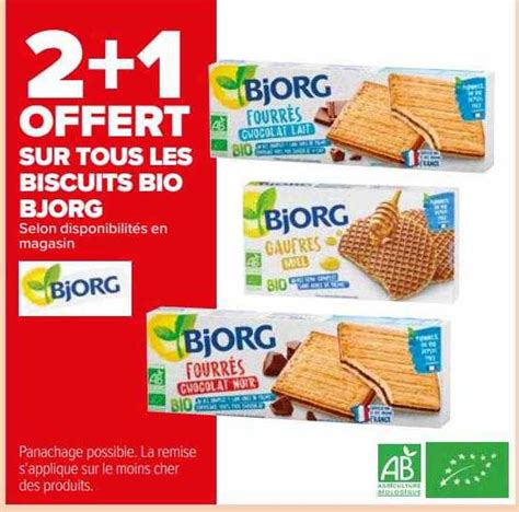 Promo Les Biscuits Bio Bjorg Chez Carrefour Market Icatalogue Fr