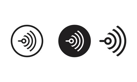 Vector wi-fi signal black wireless icons set 33045435 Vector Art at ...