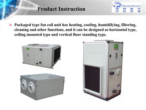 Ceiling Mounted Ducted Fan Coil Unit Air Handling Unit Ahu