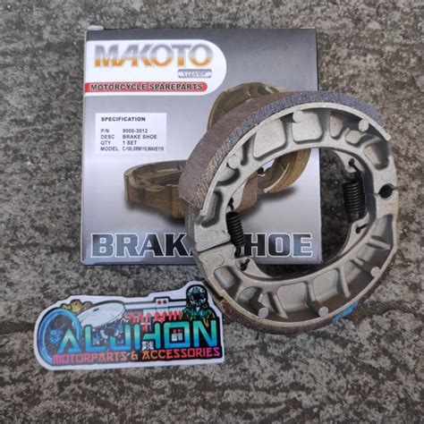 MAKOTO SILVER BRAKE SHOE XRM WAVE110 WAVE SMASH Shopee Philippines