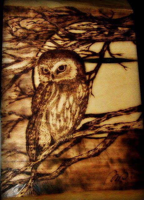 Pyrography Owl Art Captivating Wood Burning Technique