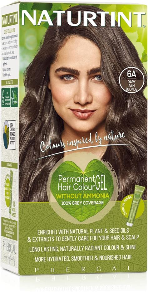 Naturtint Permanent Hair Colour 6A Dark Ash Blonde Plant Enriched