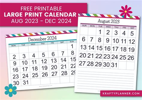 Large Print Calendar May 2025 Printable Eliza Hermina