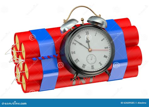 Timer bomb 3D stock illustration. Illustration of object - 62609585