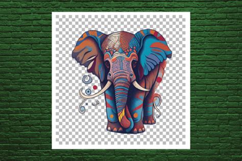 Printable File Attractive Elephants Art Graphic By Creative Designs · Creative Fabrica